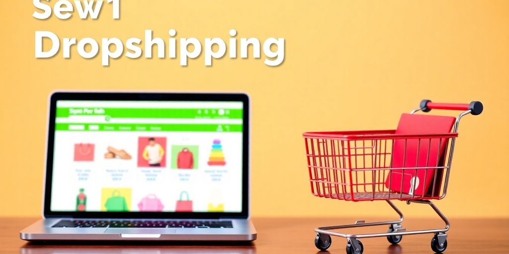 Interface de loja online e carrinho de compras.